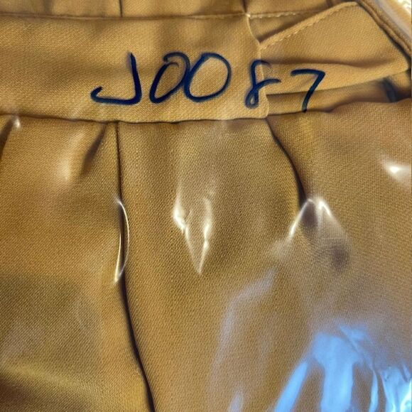 Harmony & Havoc Wide Leg Pants Mustard Yellow Gold Elastic / Tie Waist Size 3 - Picture 11 of 11